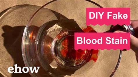 fake blood stained clothes|make your own blood without staining.